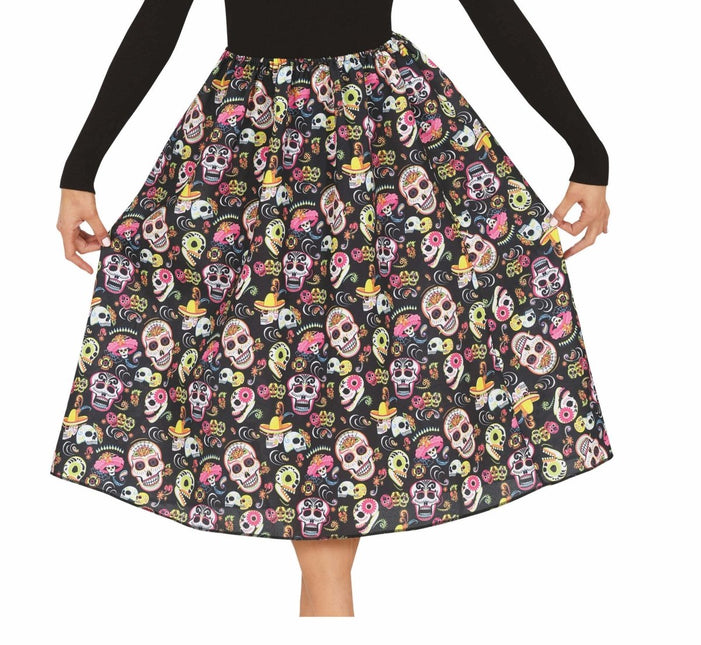 Halloween Rok Doodshoofden van Fiestas Guirca koop je bij Partywinkel