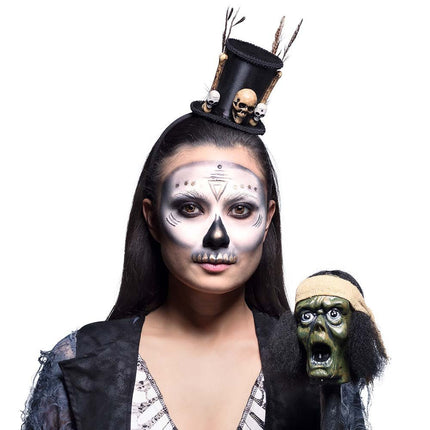 Halloween Scepter Voodoohoofd 52cm van Boland koop je bij Partywinkel