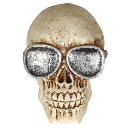 Halloween Schedel Bril 11cm van Fiestas Guirca koop je bij Partywinkel