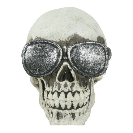 Halloween Schedel Bril 11cm van Fiestas Guirca koop je bij Partywinkel