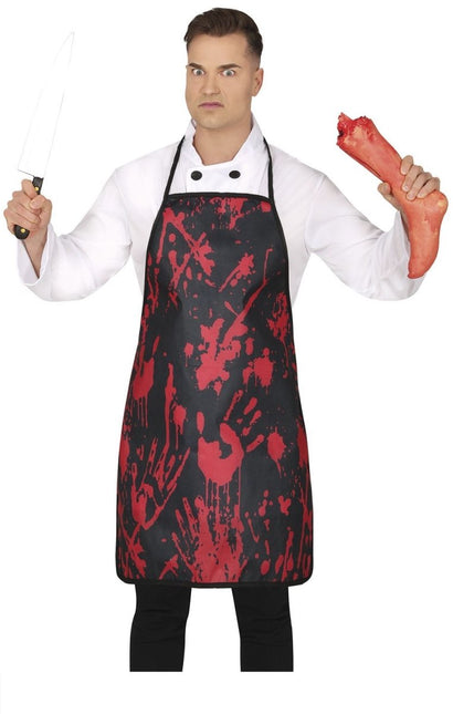 Halloween Schort Zwart Bloederig 75cm - Partywinkel - 8434077190319
