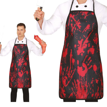 Halloween Schort Zwart Bloederig 75cm - Partywinkel - 8434077190319