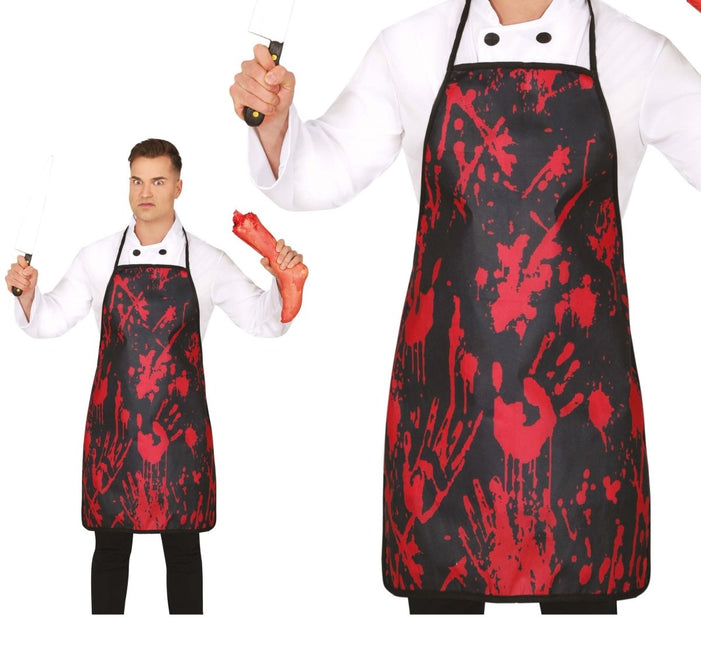 Halloween Schort Zwart Bloederig 75cm - Partywinkel - 8434077190319
