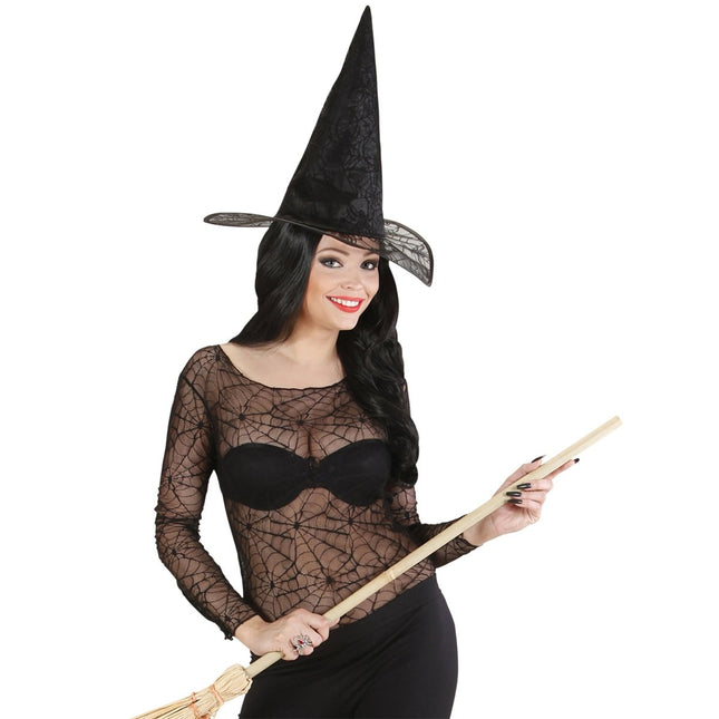 Halloween Shirt Dames Spinnenweb van Widmann koop je bij Partywinkel