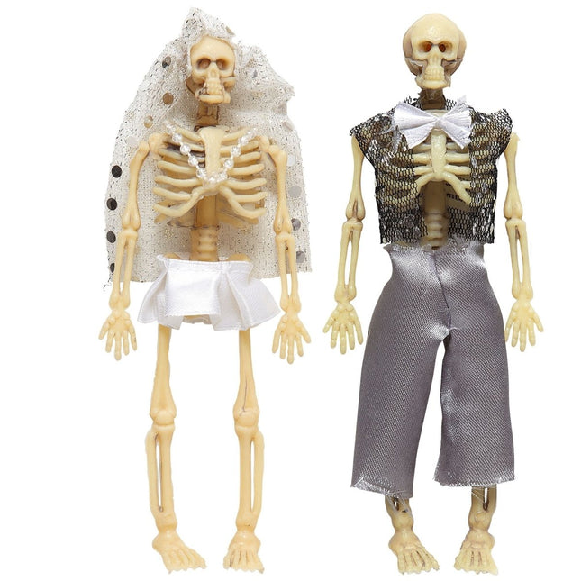 Halloween Skelet 15cm 2st van Widmann koop je bij Partywinkel