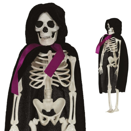 Halloween Skelet Blauw Wit Bruidegom 43cm - Partywinkel - 8434077269787
