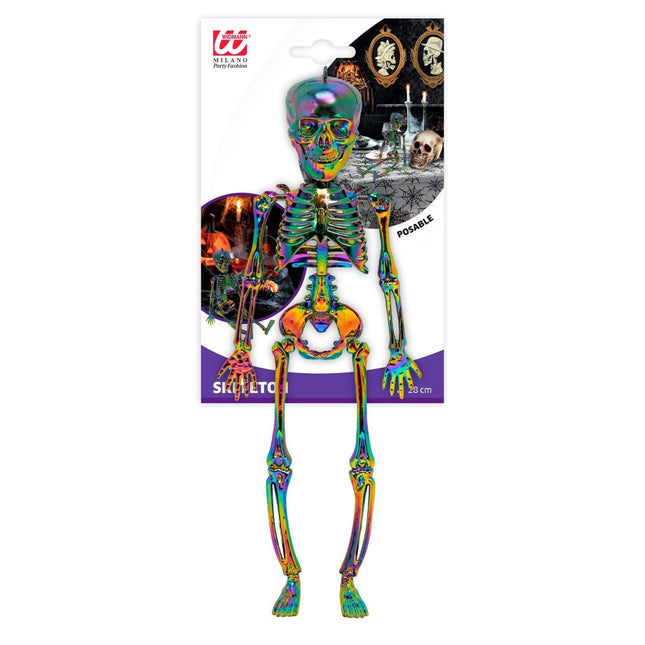 Halloween Skelet Regenboog 28cm van Widmann koop je bij Partywinkel