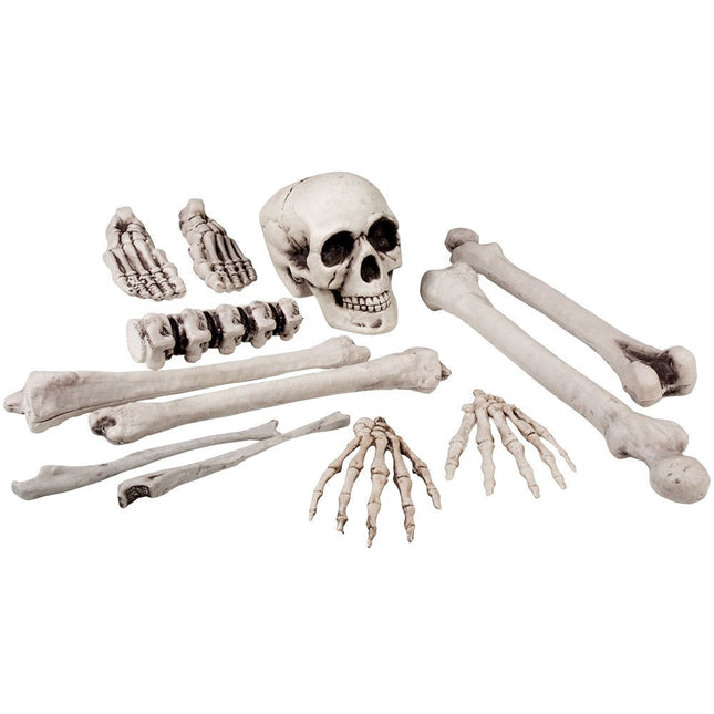 Halloween Skelet Set 12 delig van Boland koop je bij Partywinkel