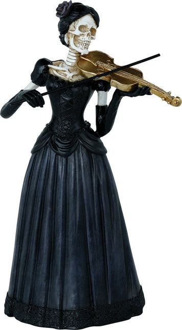 Halloween Skelet Vrouw Met Viool 26cm van Fiestas Guirca koop je bij Partywinkel