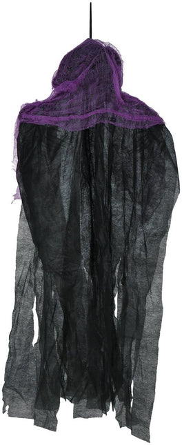 Halloween Skelet Zwart Paars Skelet 90cm van Fiestas Guirca koop je bij Partywinkel