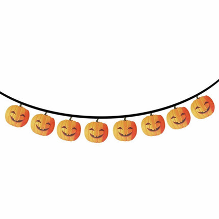 Halloween Slinger Pompoen 3m van Fiestas Guirca koop je bij Partywinkel