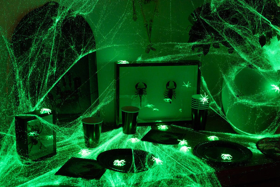 Halloween Spinnenweb Glow In The Dark van Folat koop je bij Partywinkel