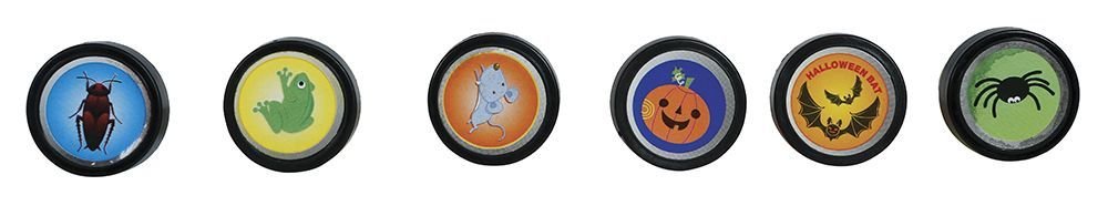 Halloween Stempelset 4cm 6st - Partywinkel - 8434077269510