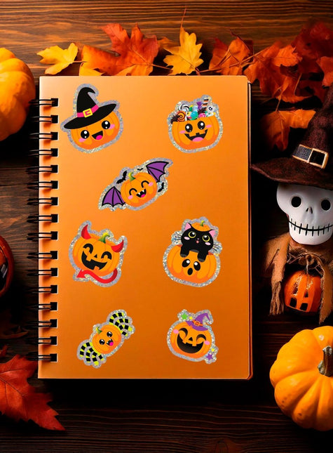 Halloween Stickers Pompoen van Fiestas Guirca koop je bij Partywinkel