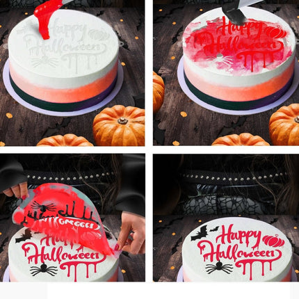 Halloween Taartsjabloon Happy Halloween 25cm - Partywinkel - 8434077269718