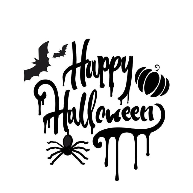 Halloween Taartsjabloon Happy Halloween 25cm - Partywinkel - 8434077269718