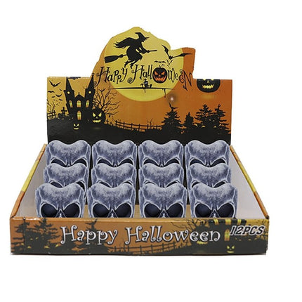 Halloween Tafeldecoratie Schedel Kaars 6cm van Fiestas Guirca koop je bij Partywinkel
