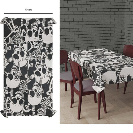 Halloween Tafelkleed Doodshoofd 1,77m van Fiestas Guirca koop je bij Partywinkel