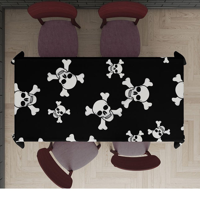 Halloween Tafelkleed Doodshoofd 2,74m van Fiestas Guirca koop je bij Partywinkel