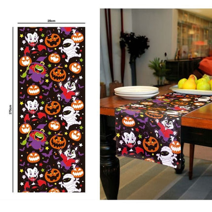 Halloween Tafelloper Monsters 2,75m - Partywinkel - 8434077269206
