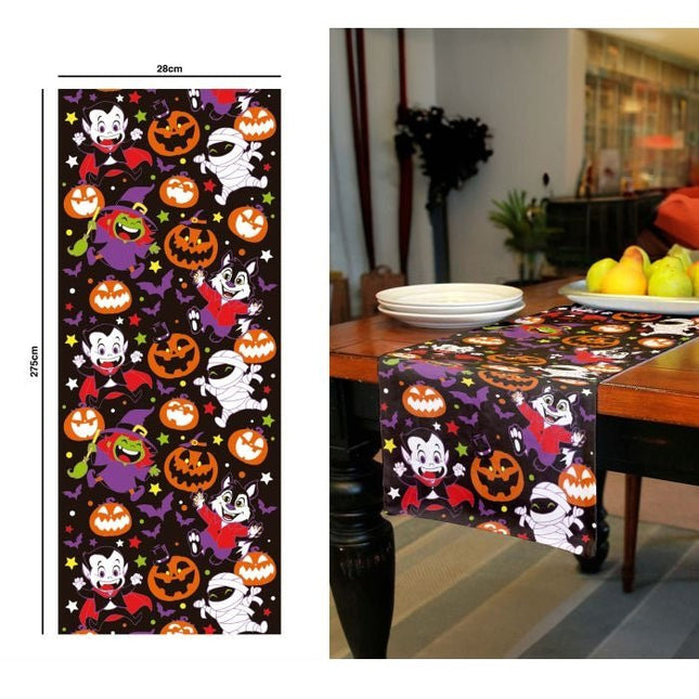 Halloween Tafelloper Monsters 2,75m - Partywinkel - 8434077269206