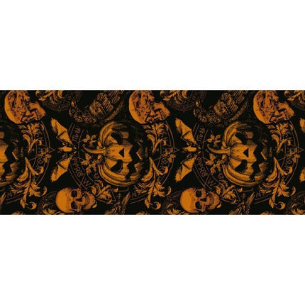 Halloween Tafelloper Pompoen 2,74m - Partywinkel - 8434077269312