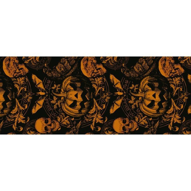 Halloween Tafelloper Pompoen 2,74m - Partywinkel - 8434077269312