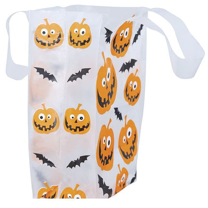 Halloween Tasjes Pompoen 14x30cm 6st van Fiestas Guirca koop je bij Partywinkel