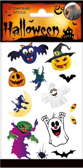 Halloween Tattoos Spook van WeFiesta koop je bij Partywinkel