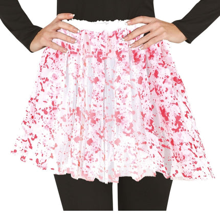 Halloween Tutu Dames Bloederig 40cm - Partywinkel - 8434077190234