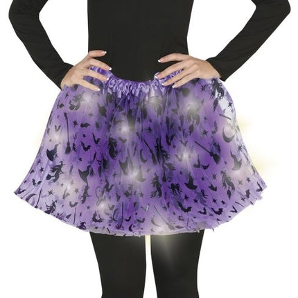 Halloween Tutu Dames Met Licht 40cm - Partywinkel - 8434077190968