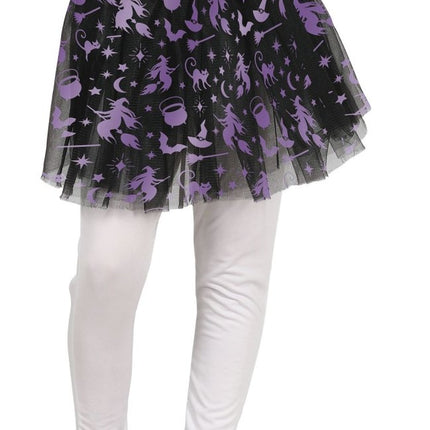 Halloween Tutu Meisje Heks 30cm - Partywinkel - 8434077190920