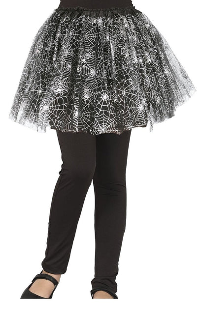 Halloween Tutu Meisje Spinnenweb 30cm - Partywinkel - 8434077190135