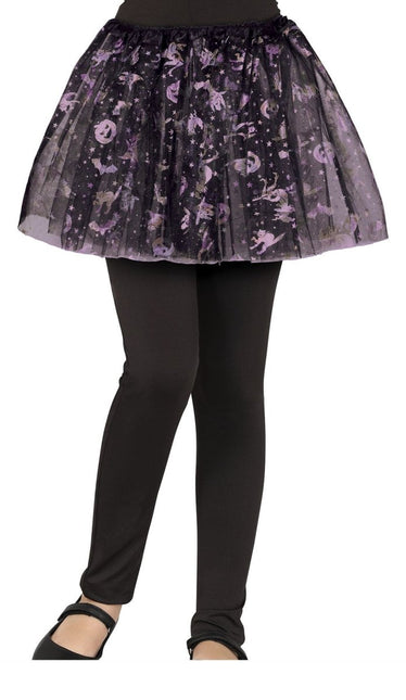 Halloween Tutu Paars Kind - Partywinkel - 8434077177969