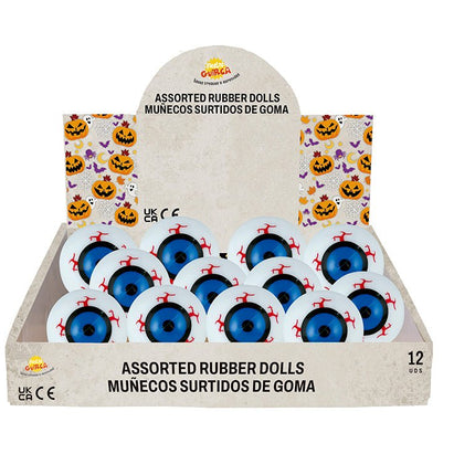 Halloween Uitdeelcadeautjes Stuiterbal Oogbol 5,5cm 12st van Fiestas Guirca koop je bij Partywinkel
