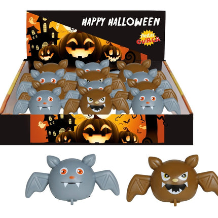 Halloween Uitdeelcadeautjes Vleermuizen 7cm 12st - Partywinkel - 8434077269473