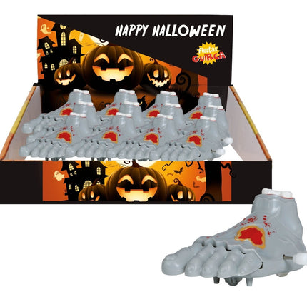 Halloween Uitdeelcadeautjes Voeten 8,5cm 12st - Partywinkel - 8434077269459
