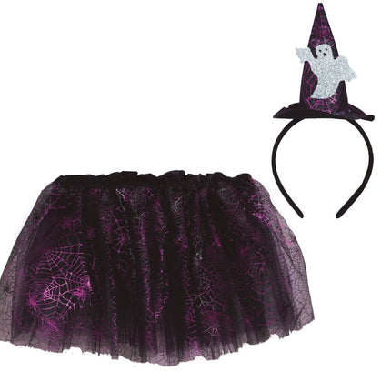 Halloween Verkleedset Meisje 30cm 2 delig - Partywinkel - 8434077190197