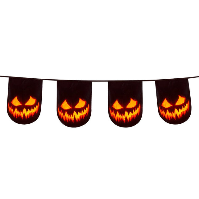 Halloween Vlaggenlijn Creepy Pumpkin 6m van Boland koop je bij Partywinkel