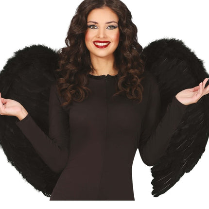 Halloween Vleugels Zwart 80cm - Partywinkel - 8434077163900