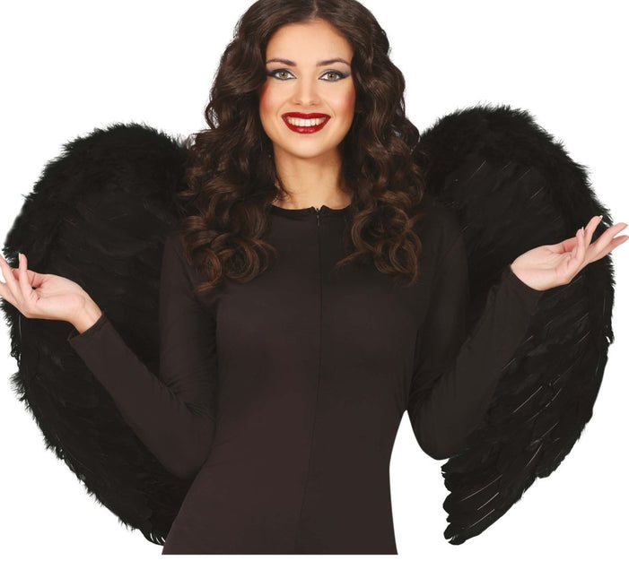 Halloween Vleugels Zwart 80cm - Partywinkel - 8434077163900