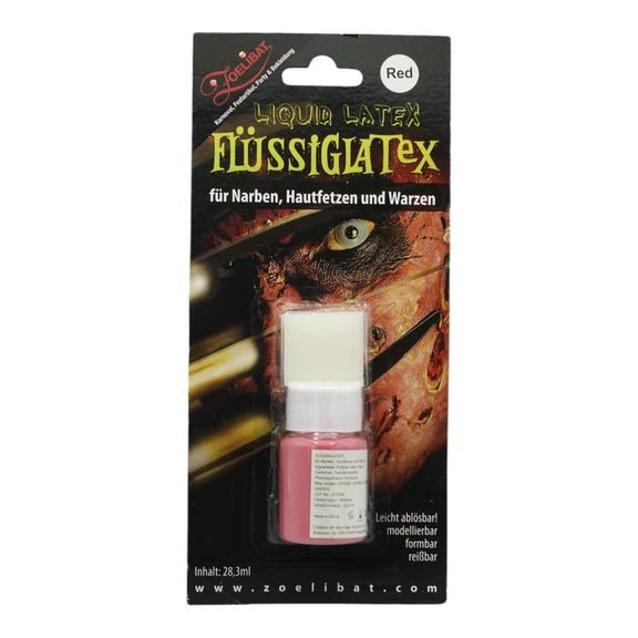 Halloween Vloeibare Latex Rood 28ml van VDV Benefit koop je bij Partywinkel