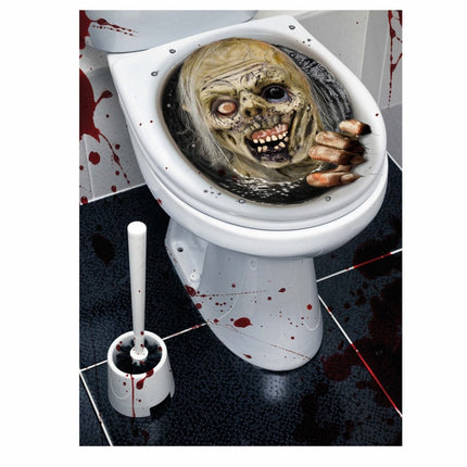Halloween Wc Sticker Zombie van Fiestas Guirca koop je bij Partywinkel