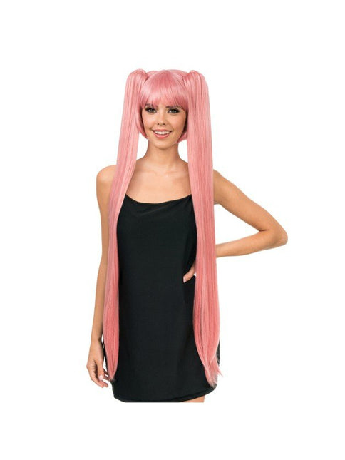 Hana Pruik Roze 99cm van CHAKS koop je bij Partywinkel
