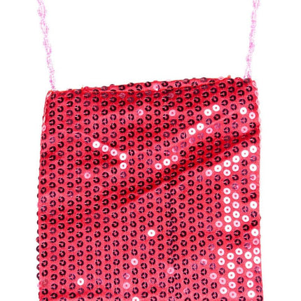 Rode Handtas Pailletten van Wilbers & Wilbers koop je bij Partywinkel