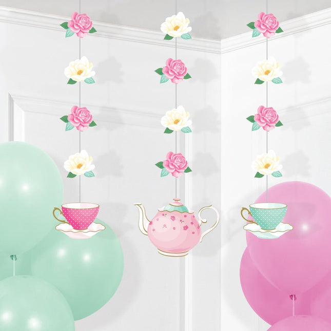 Hangdecoratie Bloemen 1,02m 3st van Creative Converting koop je bij Partywinkel