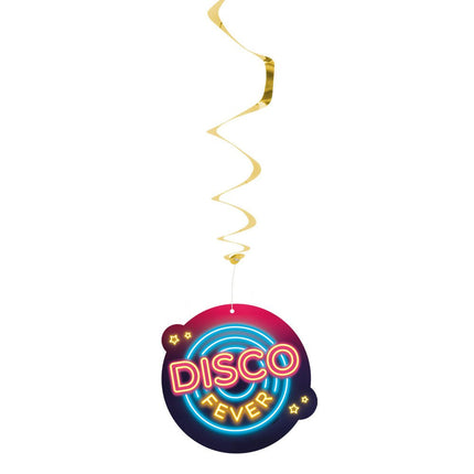 Hangdecoratie Disco Fever 85cm 2st van Boland koop je bij Partywinkel