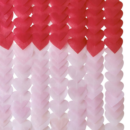 Hangdecoratie Ombre Hartjes 13cm van Ginger Ray koop je bij Partywinkel