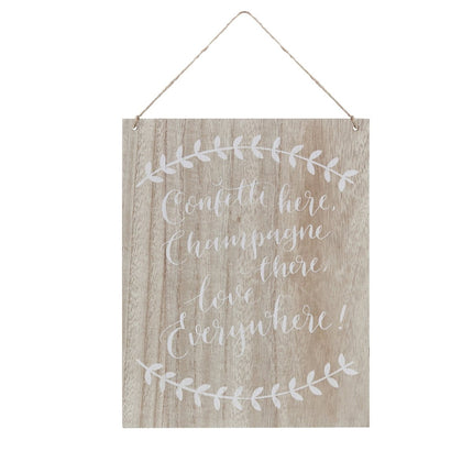Hangdecoratie Tekstbord Hout 20cm van Ginger Ray koop je bij Partywinkel