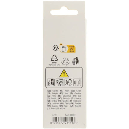 Happy Birthday Kaars 1 Jaar 7cm van Folat koop je bij Partywinkel